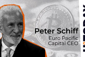 Peter Schiff reacts to a bitcoin drop as gold raises fresh records