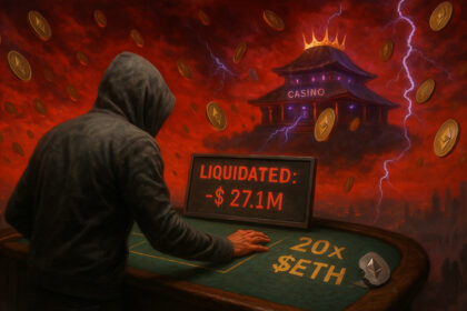 Zkasino Scammer's dangerous Ethereum trade backfires with a loss of $27 million amid market turmoil