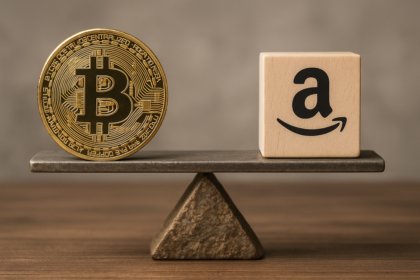 Bitcoin has surpassed the capital letters of its next "rival" Amazon.