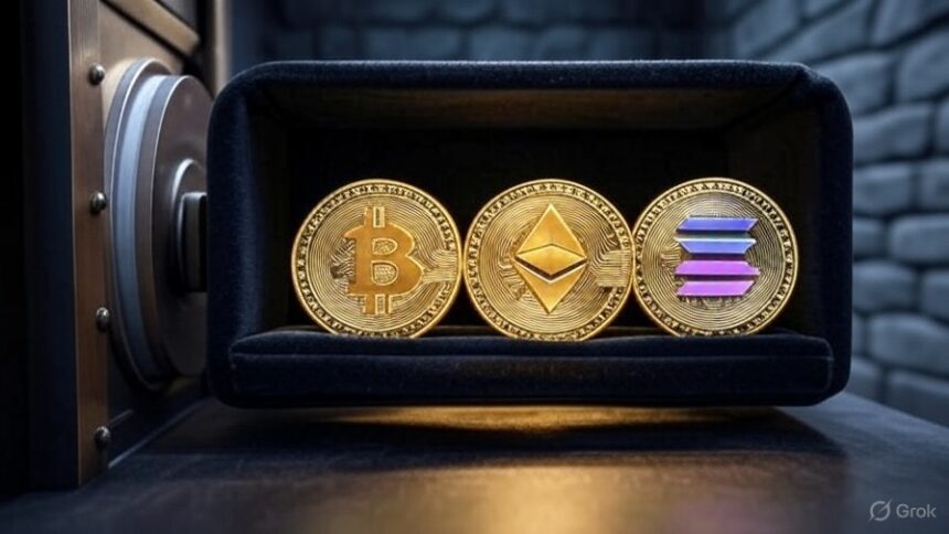 100 million US dollars of Bitcoin, Ether and Solana go to Nasdaq Company's Ministry of Finance