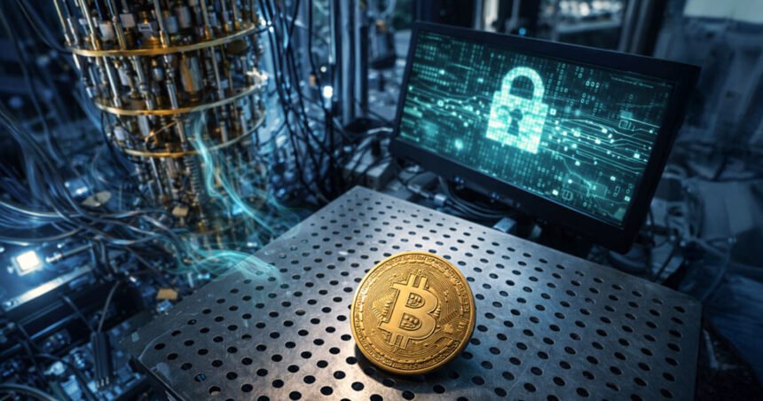 Bitcoin encryption is not at risk from quantum computers for one simple reason. That's because Bitcoin encryption doesn't actually exist.