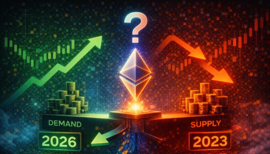 Ethereum Nearing A Turning Point? Supply-Demand Structure Suggest A Shift Is Coming In 2026