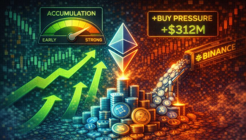 Ethereum Shows Early Accumulation Signals As Binance Buy Pressure Intensifies