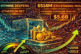Bitmine Deepens Ethereum Bet With $514M ETH Staking Move – Staking Exposure Reaches $5.6B