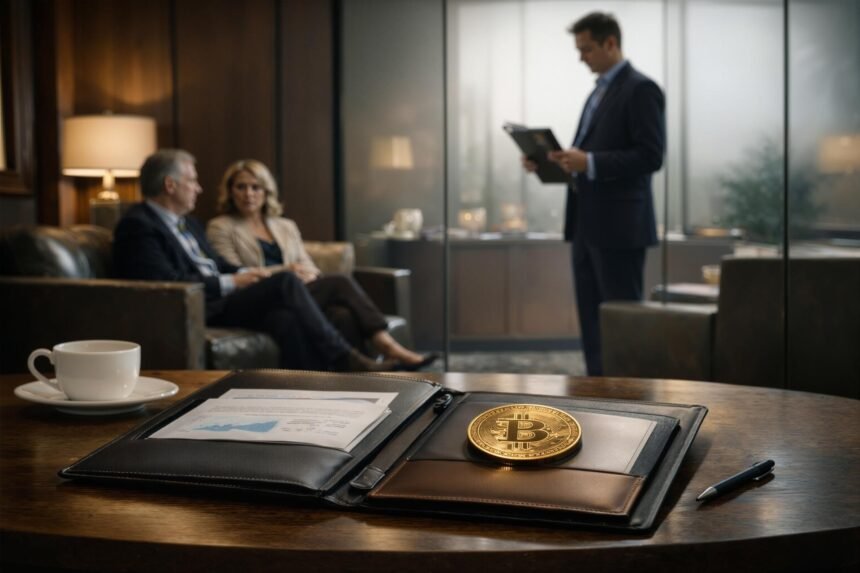 Ethereum hardware wallet and coins in a lab setting, symbolizing the migration battle over wallets, bridges and dormant assets amid quantum risks
