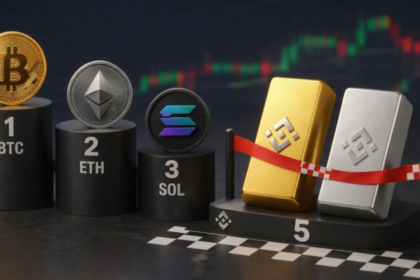 Gold and silver dominate the top 5 trading positions on Binance futures