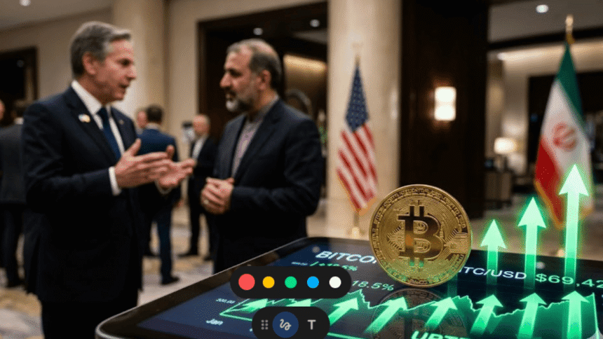 Bitcoin rose to $76,000 after learning that Iran would agree to negotiations with the US.