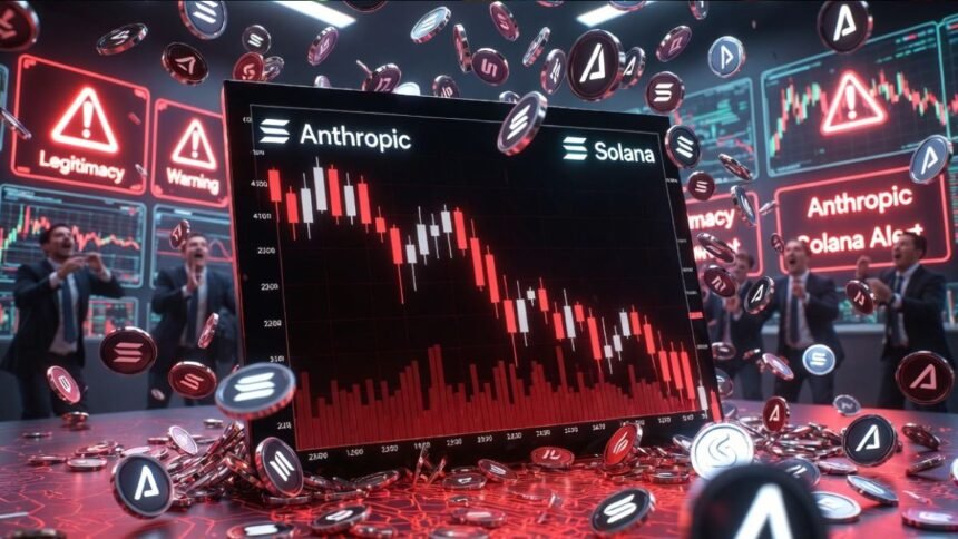 Humanity's 'stocks' plummet after warning about Solana's legitimacy