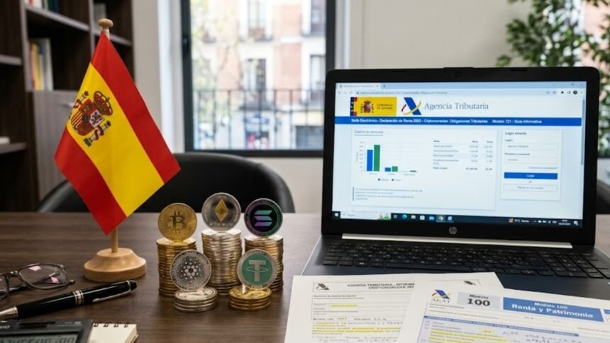 What should I do if I receive a notice from the Spanish Ministry of Finance regarding the use of cryptocurrencies?