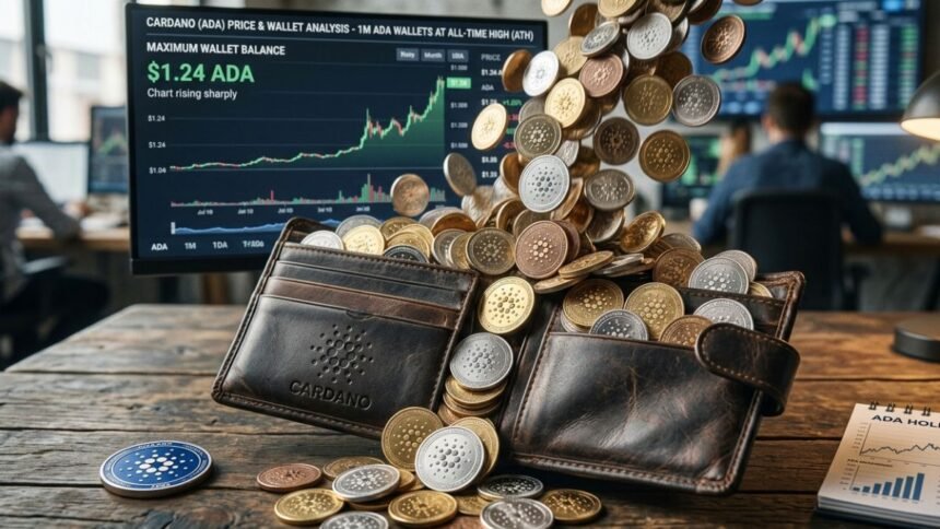 Number of wallets with 1 million Cardano on board is highest since 2017