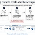 How staking rewards create tax issues before liquidity